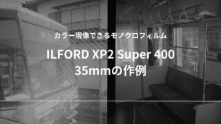 ILFORD XP2 Super 400 35mm 作例 レビュー モノクロ フィルム C-41 現像 カラー