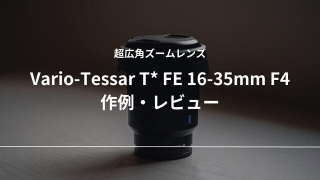 Vario-Tessar T* FE 16-35mm F4 ZA OSS 作例 レビュー SONY 広角 ズーム レンズ